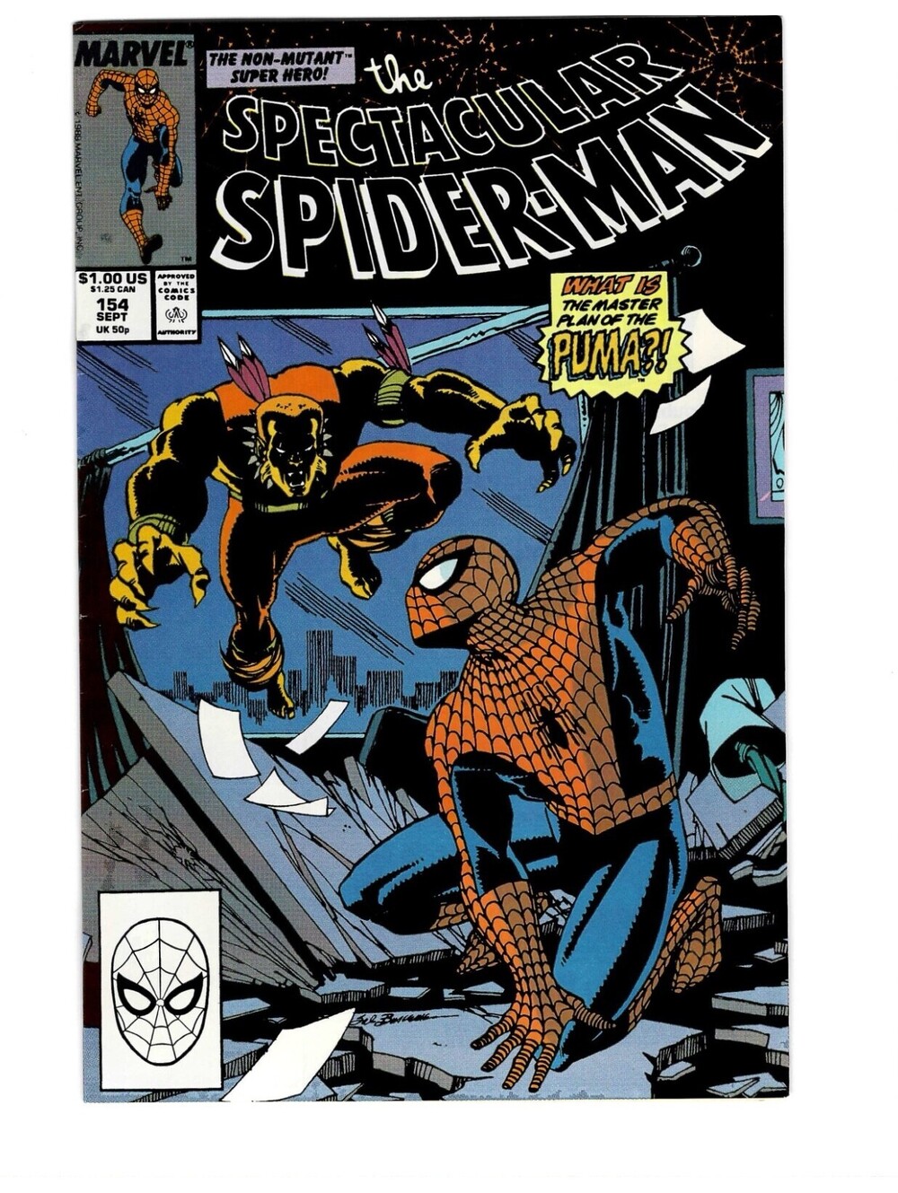 Spectacular Spider-Man #154 Vol. 1 Sept 1989 Marvel Comics High Grade